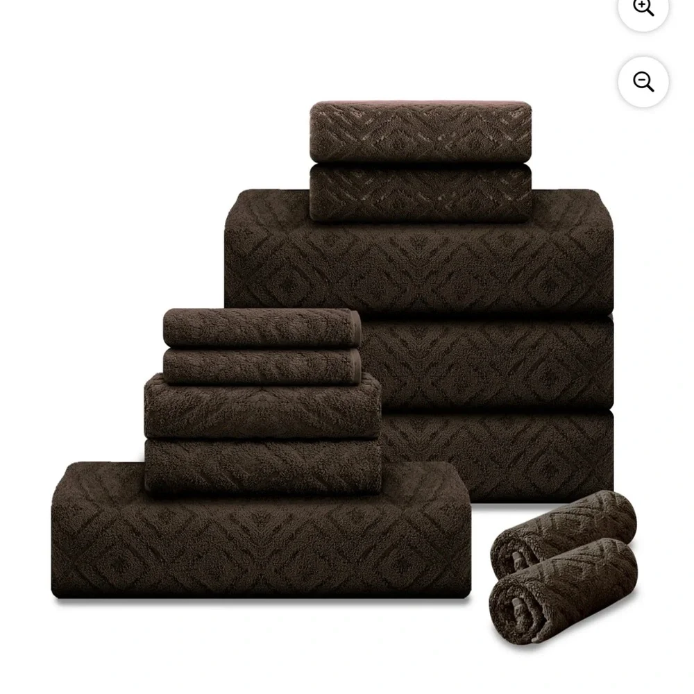 12 piece family towels set for bathroom